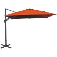 Parasol deporte orientable 3x3 cm NH20 inclinable manivelle sienne
