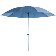 Parasol droit Ø 270 cm - bleu
