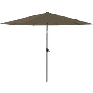 Parasol droit Ø 3 m inclinable manivelle alu - chiné naturel