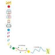 Parcours d'activités 20 mL en résine thermocollée