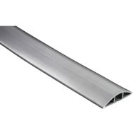 Passe-câbles flexible autocollant semi-circul.180X6X1cm PVC gris- Hama