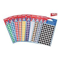 Pastille bibliothèque 10 couleurs assorties (Lot de 4697)