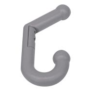 Patère double Parkid - pièce de fixation - vis CHC - gris