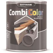 Peinture toutes surfaces pot 0,75 litre noir satiné