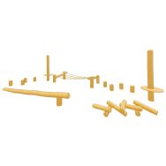 Petit parcours d'équilibre robinier scellement direct