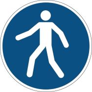 Pictogramme adhésif de marquage au sol avec symbole Piéton