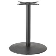 Pied de table Tiffany XL hauteur 73 cm base Ø60 cm colonne ronde - peint noir
