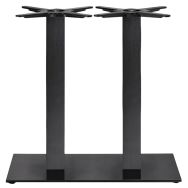 Pied double colonne base rectangulaire pour table Tiffany XL - S.CAB