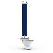 Pied réglable avec roulette frein