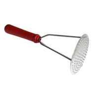 Pilon à purée en inox avec manche en hêtre