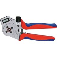 Pince à sertir à quatre points pour contacts tournés chromée 250 mm