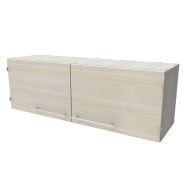 Placard mural Identité 2 portes L.H.P: 100x40x35 cm Argent/Pin