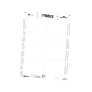 Planche d'Impression Pour Badge 9 x 6 cm 160 tiquettes