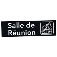 Plaque de porte  B&W - SALLE DE REUNION