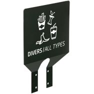 Plaque signaletique tri /poteau - Rossignol Pro