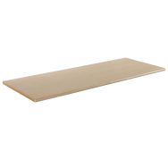 Plateau de table 130 x 50 cm revêtu stratifié hêtre - chants alaisés