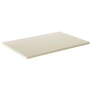 Plateau de table 130 x 50 cm surfacé mélaminé beige - chants ABS