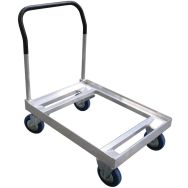 Plateau roulant acier pour bacs norme Europe Force 350 kg Avec dossier