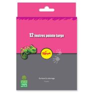 Pochette 12 feutres dessin pointe large Pichon