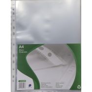 Pochette polypropylène perforées A4 incolore 75 microns (Sachet de 50)