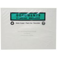 Pochette porte-documents - Cristal - ''Documents ci-inclus'' - Pac List