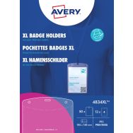 Pochettes badge A6 avec feuilles