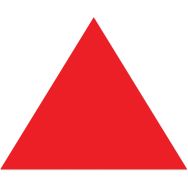 Pointe de flèche adhésive LeanStripe - Rouge - Ergomat