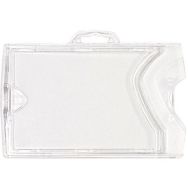 Porte-badge rigide 2 en 1 - horizontal et vertical