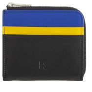 Porte-cartes 8 fentes avec porte-monnaie multicolore noir