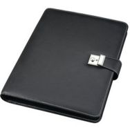 Porte-documents, A4, cuir nappa, noir