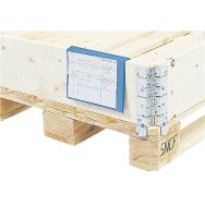 Porte-étiquette pour palette pliante - Manutan Expert