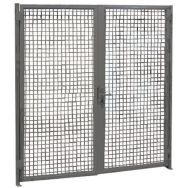 Porte grillagée espace sécurisé L x H : 2000 x 2200 mm