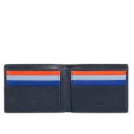 Portefeuille RFID 11 poches bleu marine