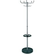 Portemanteau 10 patères Larco en aluminum coloris argent