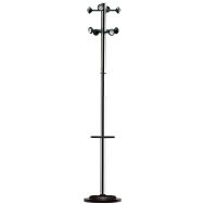 Portemanteau 8 patères et porte-parapluies coloris aluminium argent