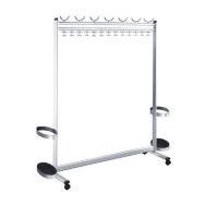 Portemanteau Multiline - Capacité 52 manteaux/52 chapeaux - Argent