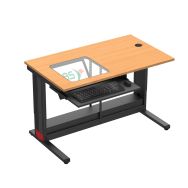 Poste travail écran encastré sous verre Format+ - QBS