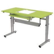 Poste écran sous vitre Mini réglable mélaminé PMR - MBA