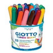 Pot 32 feutres pointe extra large couleurs assorties