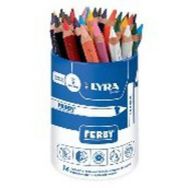 Pot 36 crayons couleur 12 cm Ferby lyra Ø mine 6,25 mm