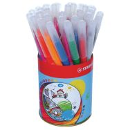 Pot 36 feutres assortis Stabilo Power pointe moyenne
