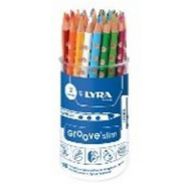 Pot 48 crayons couleurs Lyra Groove Slim triangulaire
