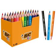 Pot 48 crayons de couleurs Bic