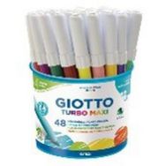 Pot plastique 48 feutres pointe extra large