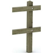 Poteau Cornouaille 2 lisses - Mobextan