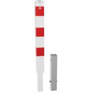 Poteau à cheviller - bandes réfléchissantes - blocage