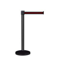 Poteau à sangle étirable 3 m noir rouge - Novap