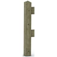 Poteau d'angle Trinité 2 lisses - Mobextan