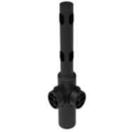 Poteau de connexion d'angle barrière modulaire - Kit Triple