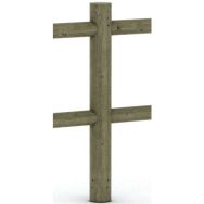Poteau d'extrémité Normandie 1 lisse - Mobextan